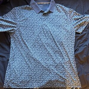 Walter Hagen Blue  Patterned Polo Shirt